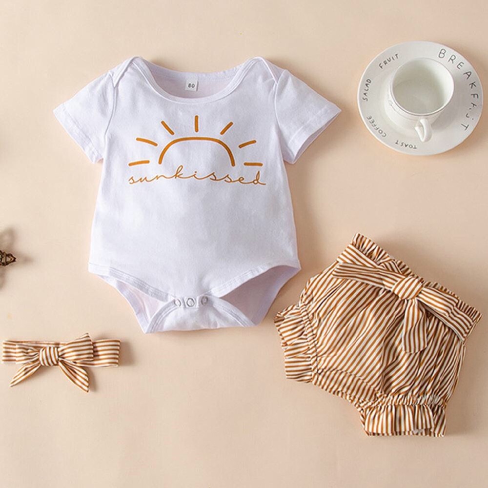 Babygirl Summer Outfit 3 Piece Set